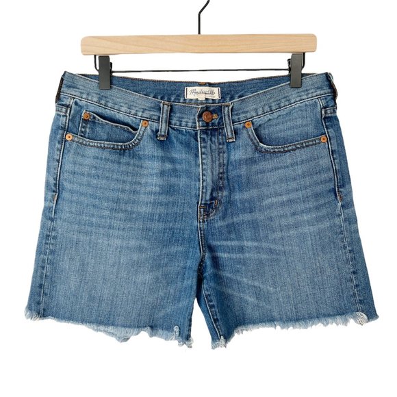 Madewell Relaxed High Rise Denim Boyshorts - Picture 3 of 12
